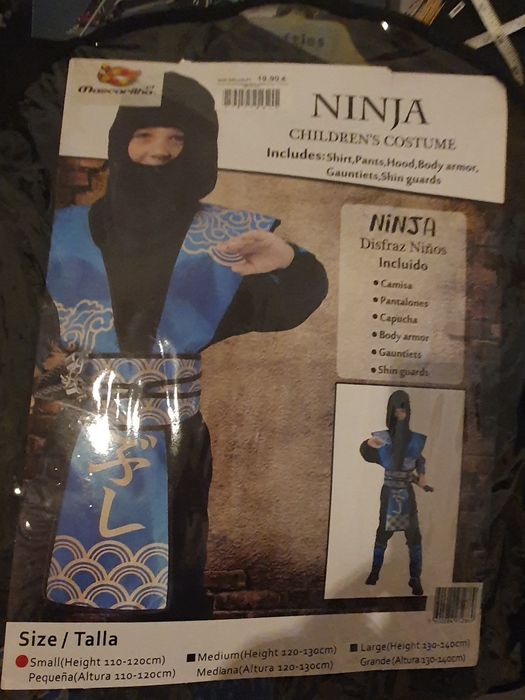 Fato carnaval Ninja