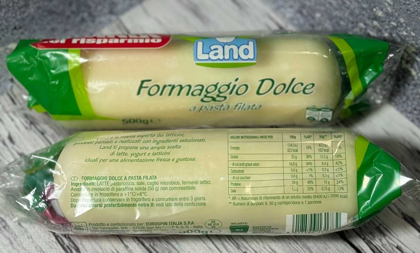 Сир Land Formaggio Dolce a pasta filata у воску  500 г