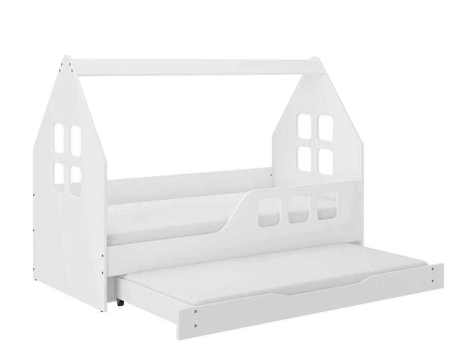 Łóżko dziecięce DOMEK PODWÓJNE 160x80  z funkcją spania+ 2 materace