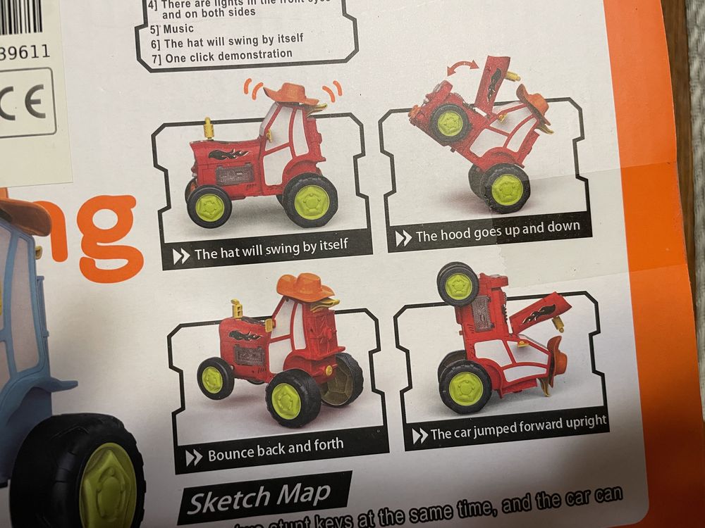 Traktor Ciągnik Sterowany Na Pilota RC SKACZĄCY TAŃCZĄCY DŹWIĘK