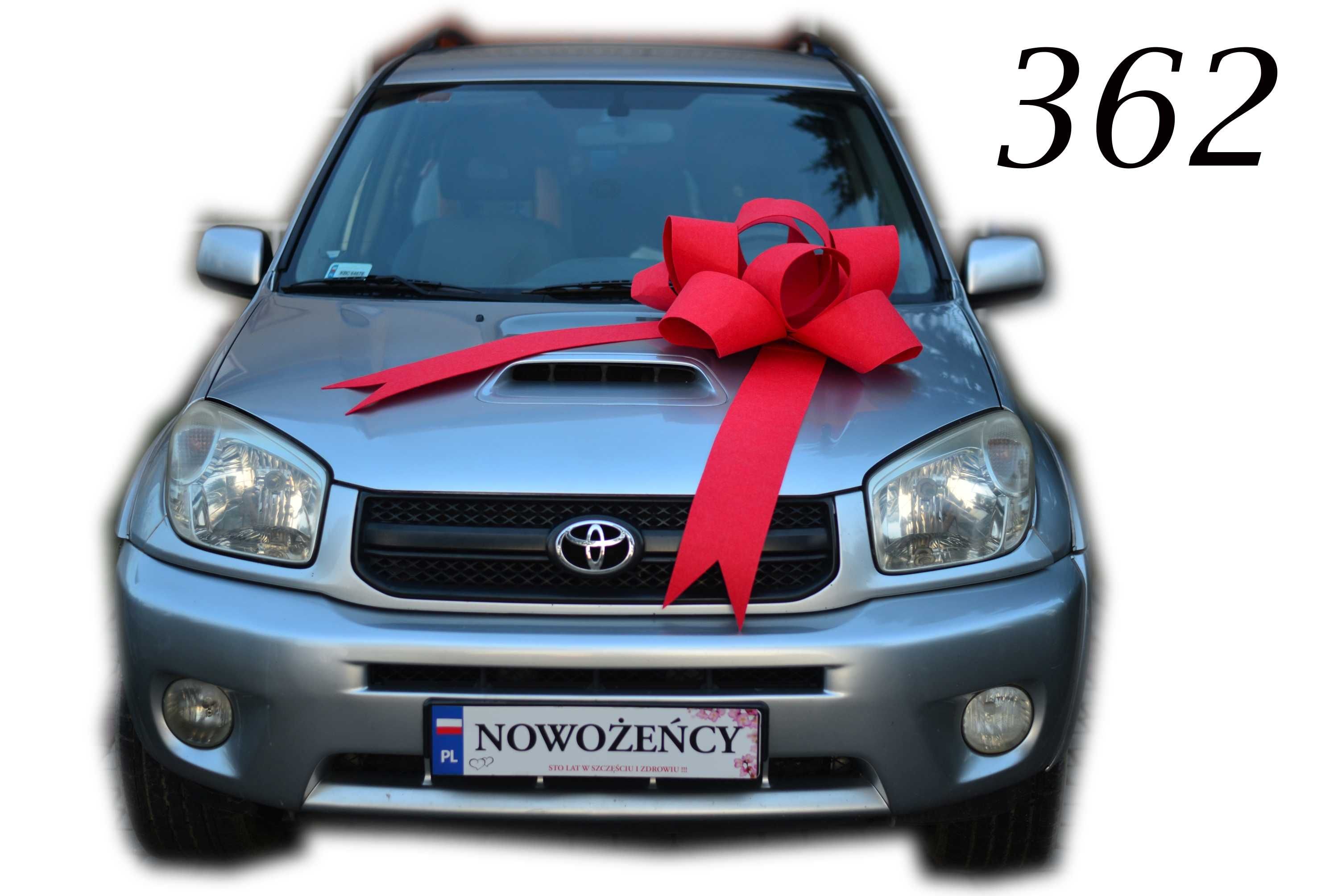 ELEGANCKA DUŻA czerwona Kokarda na auto samochód -18stkę nowa
