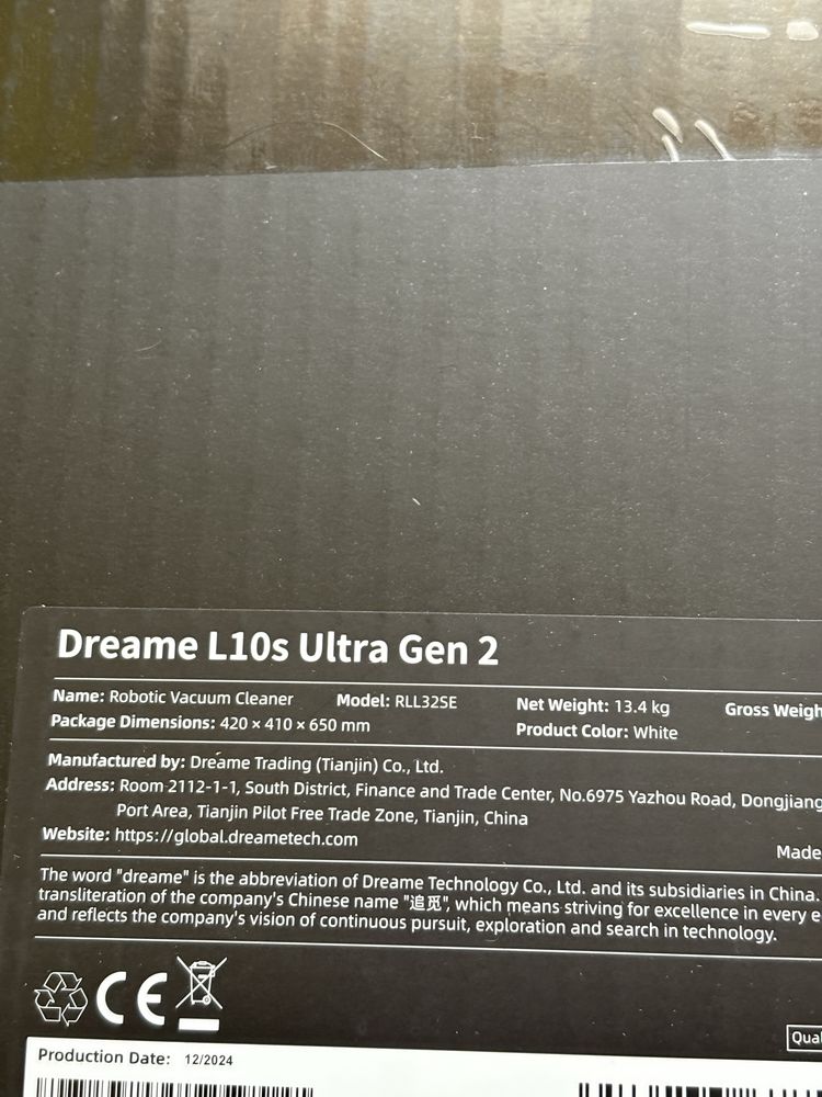 DREAME L10S Ultra Gen 2 robot aspirador SELADO