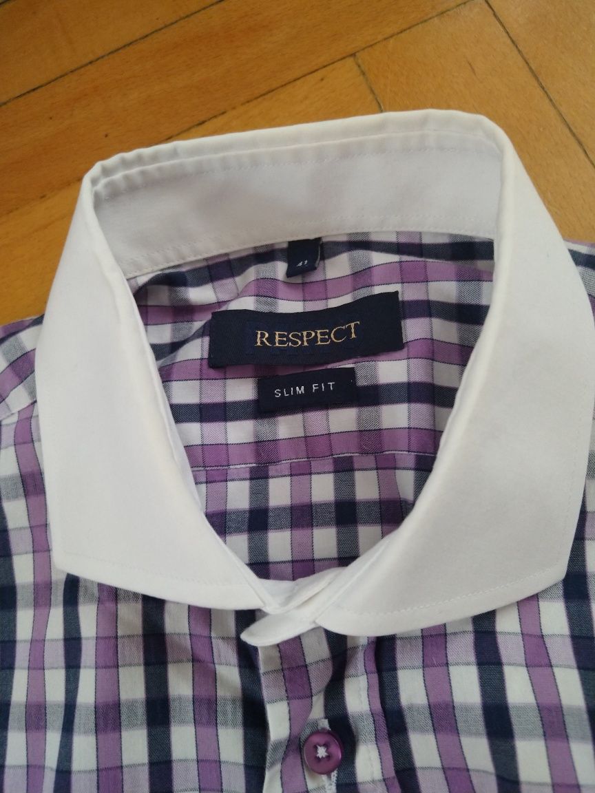 Koszula męska w kratkę Respekt 41