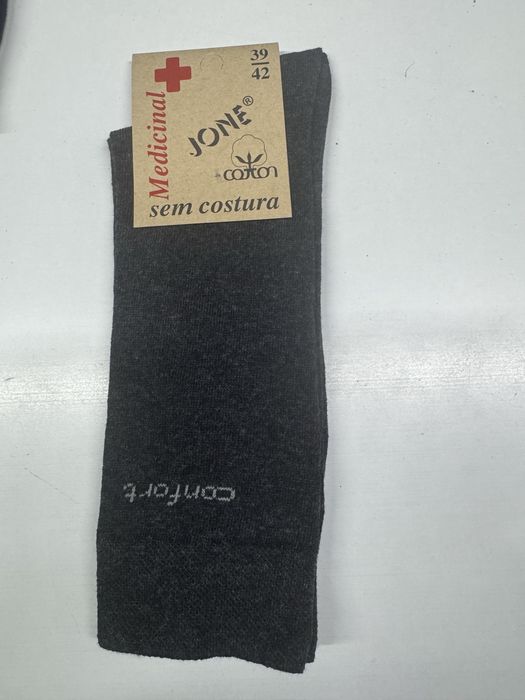 12 pares de meia de algodao