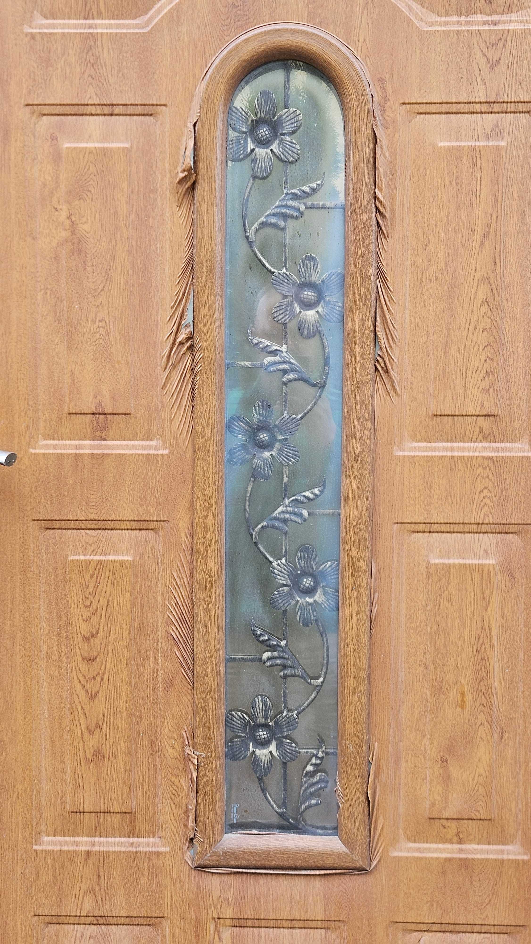 Drzwi zewnętrzne 95 cm + ościeżnica + próg – komplet