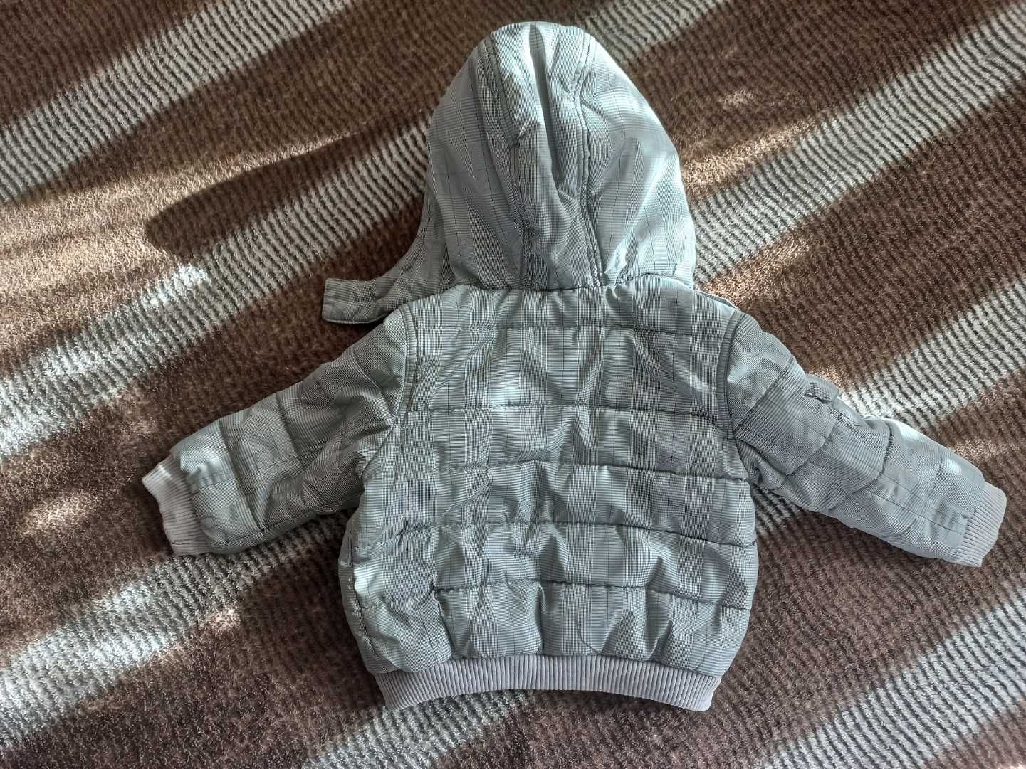 Тепла сіра осіння курточка, демісезонна куртка, верхній одяг 1-4 роки