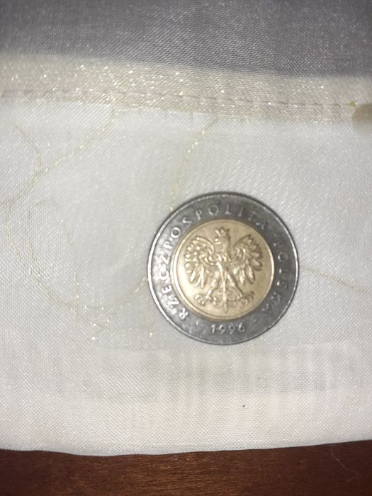 Moneta 5 zł 1996 r. Destrukt  ciemny pierścień