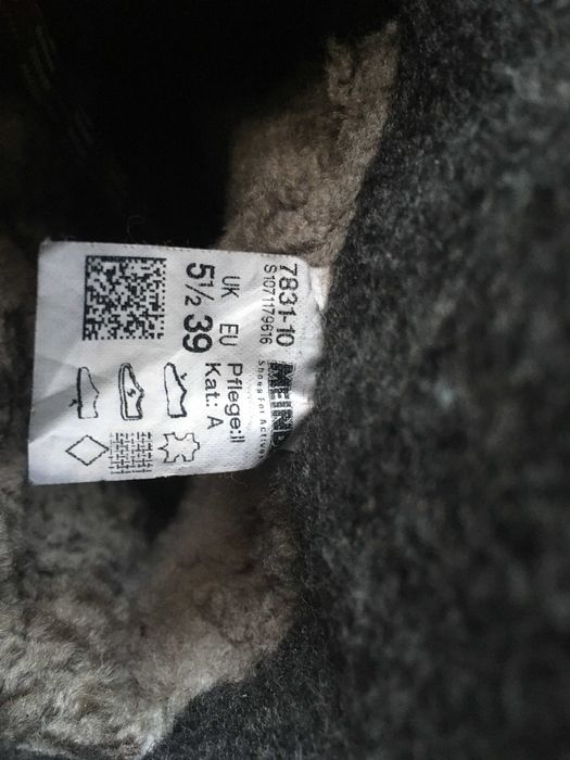 Зимові жіночі черевики Meindl, натуральна шкіра, 39р.