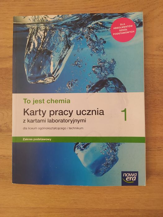 To jest chemia karty pracy klasa 1 ponad podstawówki