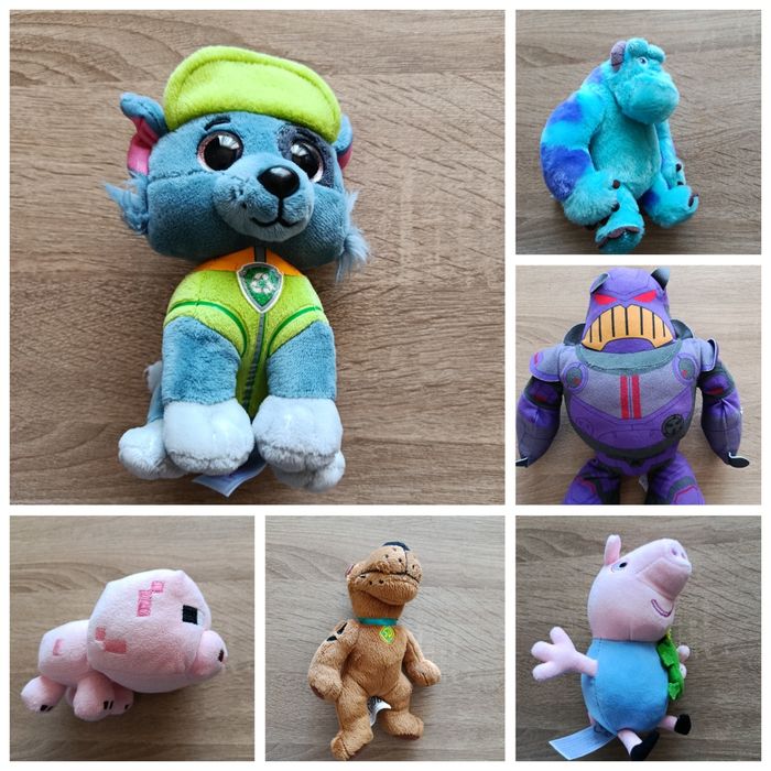 М'які іграшки. Мягкие игрушки. Герої мультфільмів та тварини