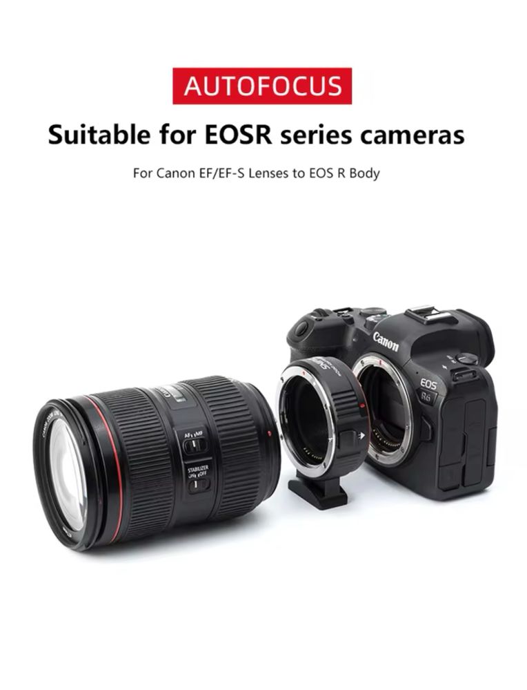 Adaptador Viltrox RF para EF - EF-S para canon R, R5,R6, RP mirrorless