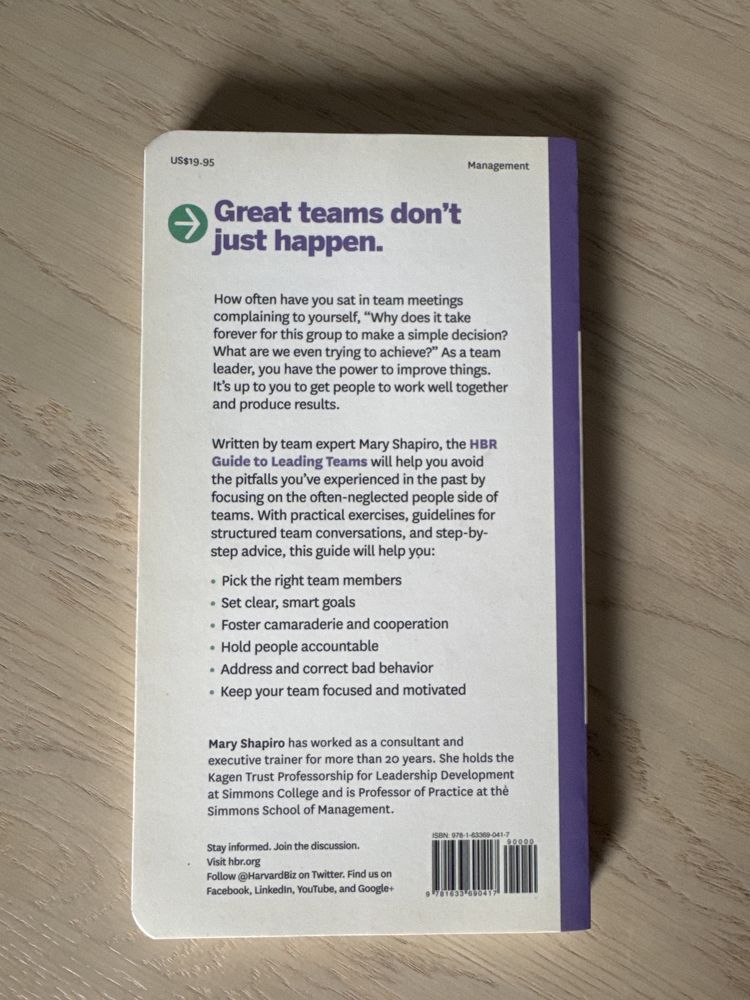 HBR Guide to Leading Teams Książka nowa