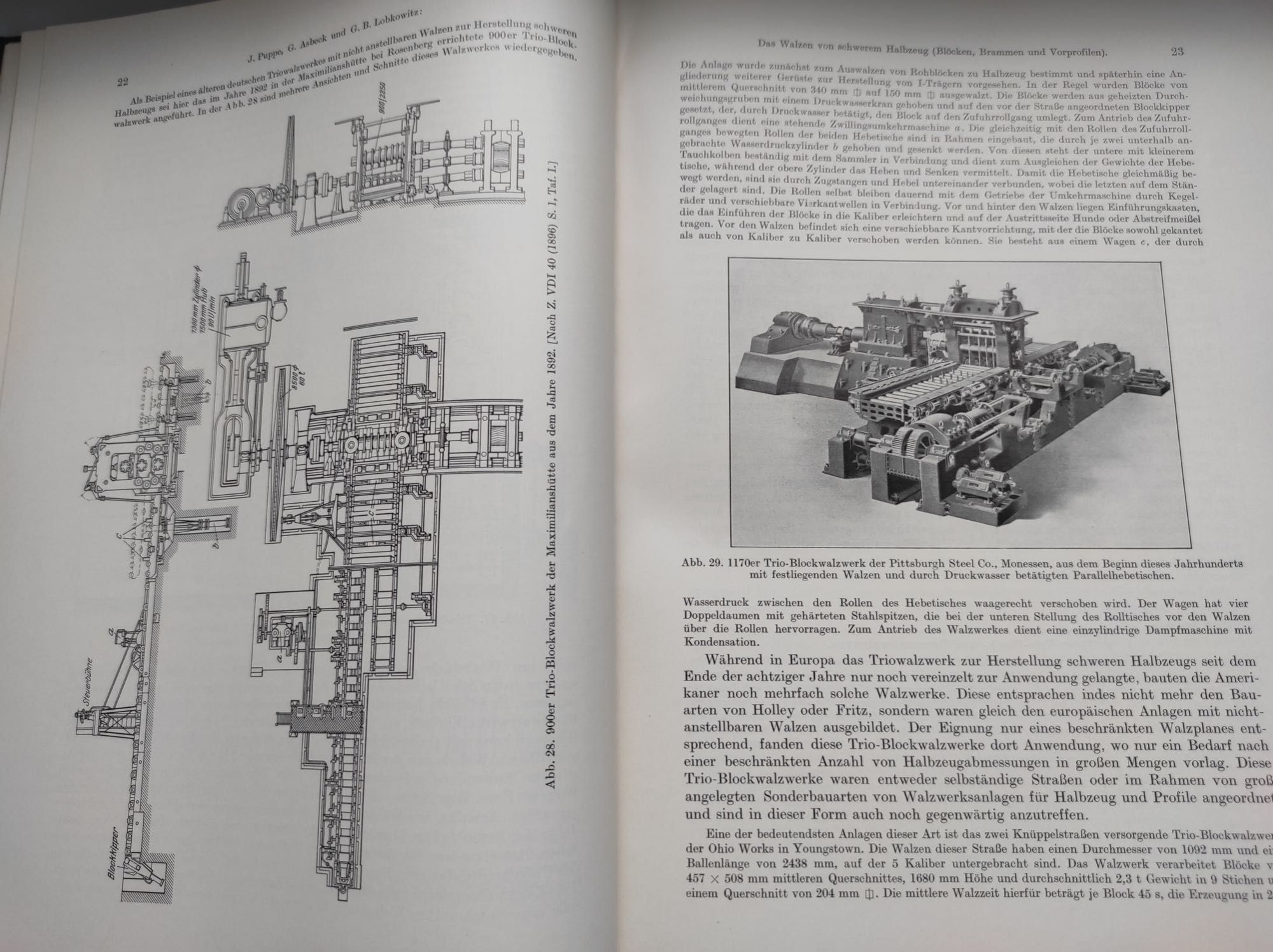Książka ''WALZWERKSWESEN'' Walcownia,Walcowanie - 1934r.
