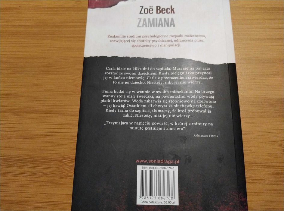 Książka Zoe Beck Zamiana