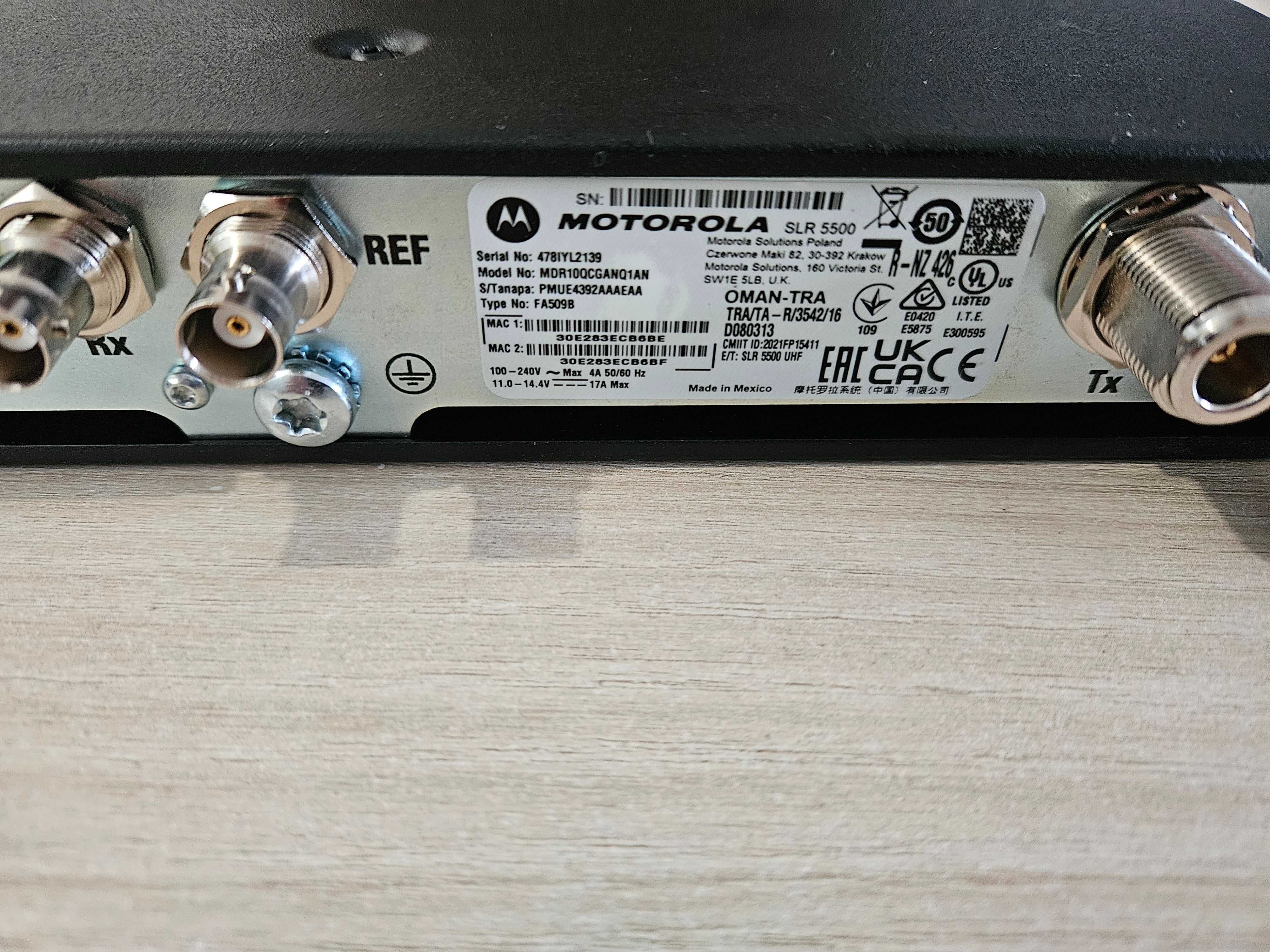 Repetidor de rádio bidirecional MOTOROLA SLR 5500