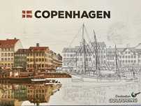 Copenhagen destination colouring kolorowanka