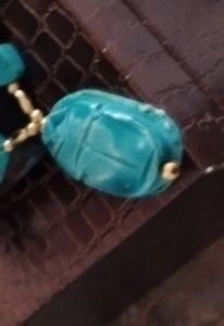 Colar com escaravelhos Egípcios