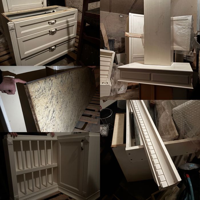 Kuchnia angielska, marmurowe blaty