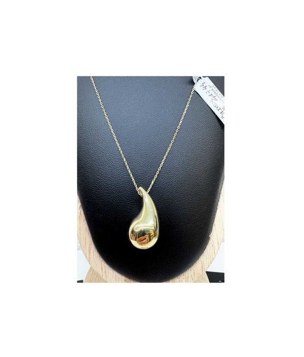 Złoty naszyjnik z zawieszką Kropla Łezka złoto pr. 585 3 g 41 - 44 cm