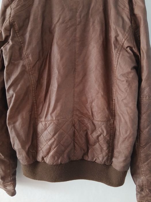 Skórzana kurtka męska motocyklowa