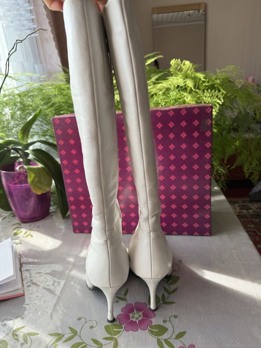 Сапоги білі зимові чоботи