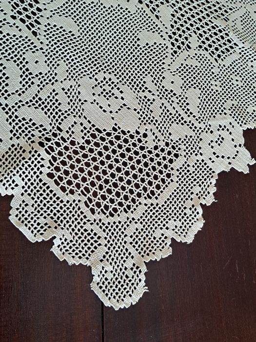 Renda de croché, feito à mão