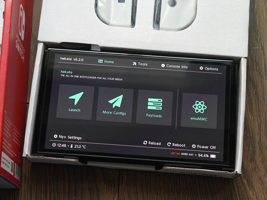 Chip Nintendo Switch Picofly atmosphere Hekate tinfoil każdy soft