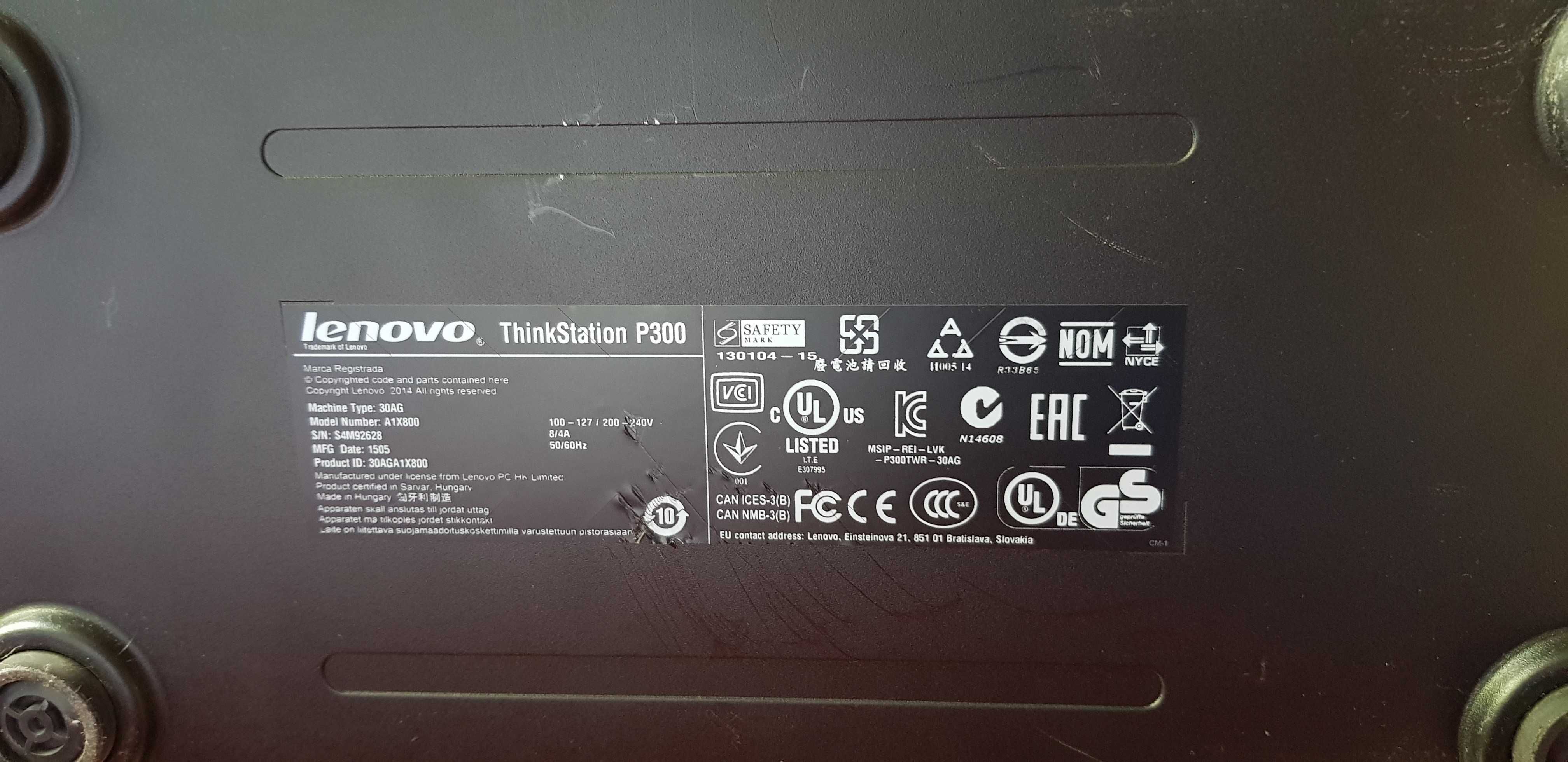 Lenovo ThinkStation P300 Xeon E3-1246v3 3.50GHz 8GB 240GB SSD PSU 6PIN