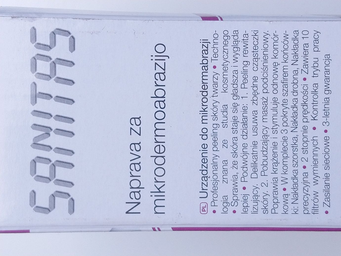 Sanitas SFC 70 szczoteczka do mikrodermabrazji peeling i masaż