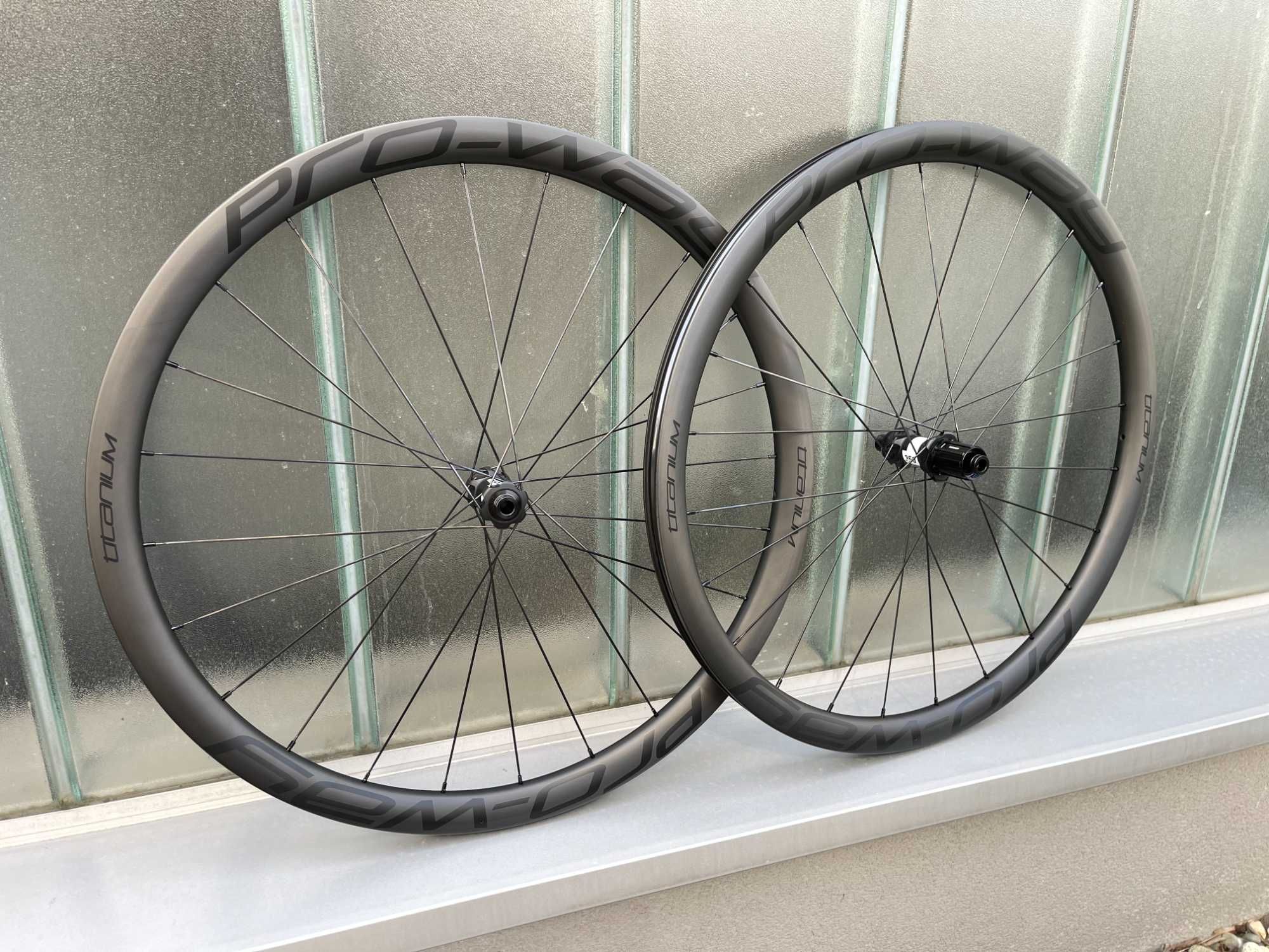 Koła szosowe carbon PRO-WAY TITANIUM 35mm 1295g! disc (rower karbonowe