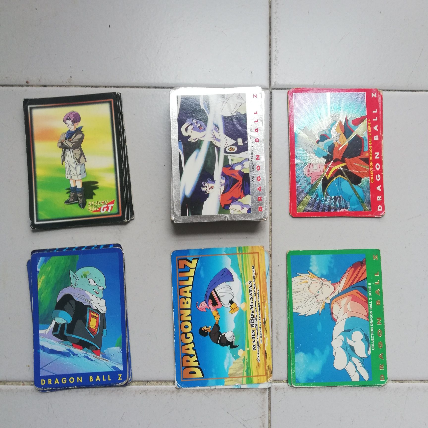 Várias cartas DragonBall