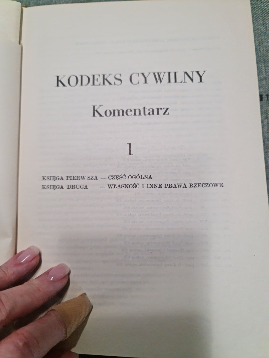 Kodeks Cywilny Tom I  komentarz 1972