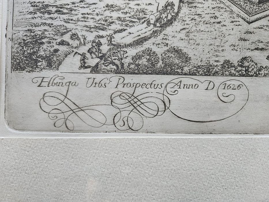 Prezent na święta unikalna rycina Elbląga !!!