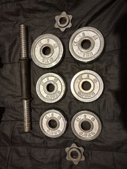 Гантели KIS 2 шт. по 5 кг новые
