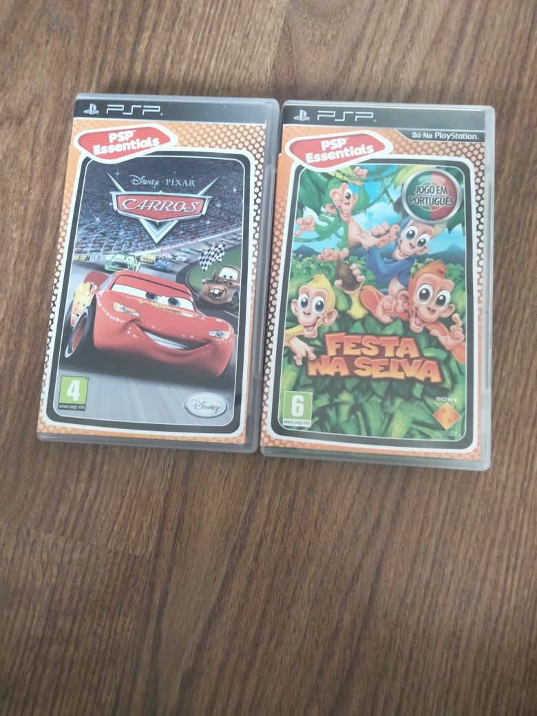 2 jogos para PSP festa na selva e cara