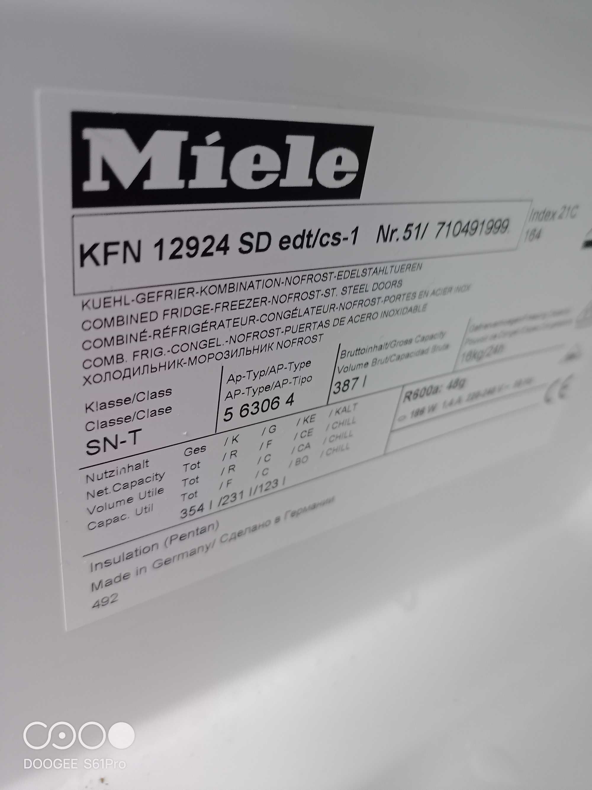 Lodówka Miele KFN 12924 SD