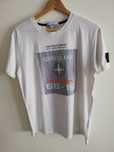 t-shirt STONE ISLAND M 38 biała koszulka STONE ISLAND 68-15 M 38