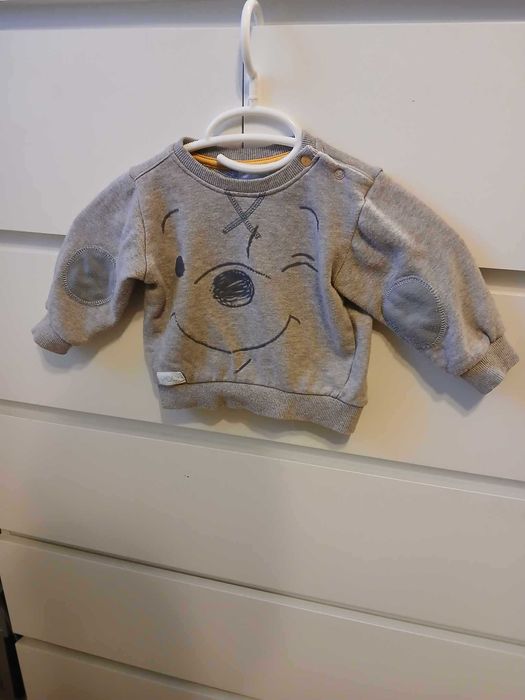 80 cm Disney baby szara bluza z kubusiem puchatkiem kubuś puchatek