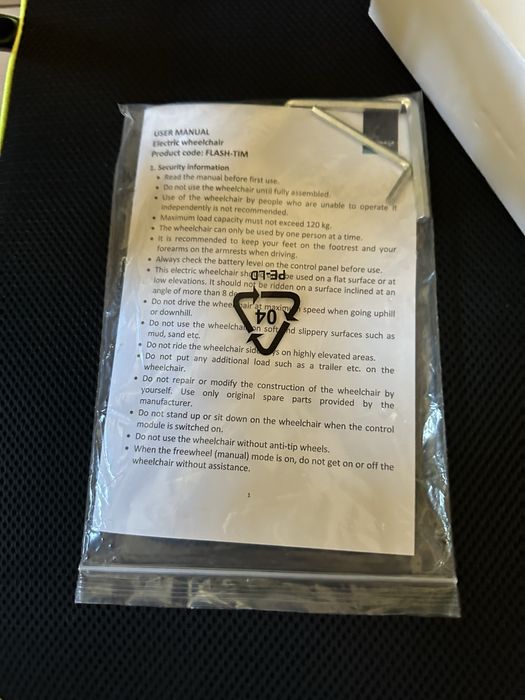 Wozek inwalidzki elektryczny