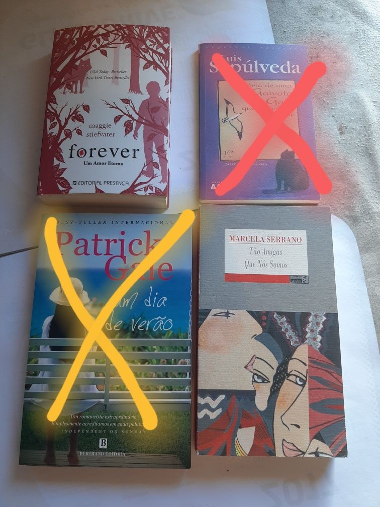 22 livros das fotos.novos.4€cada.entrega Cartaxo ou envio Ctt.