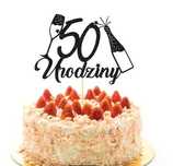 Topper na tort na pięćdziesiątkę 50 urodziny