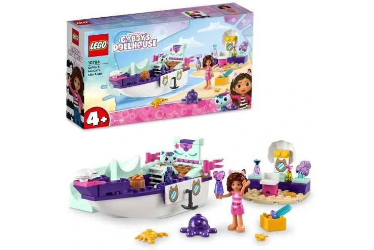 LEGO Gabby's Dollhouse Statek i spa Gabi 10786 Lego Zestaw