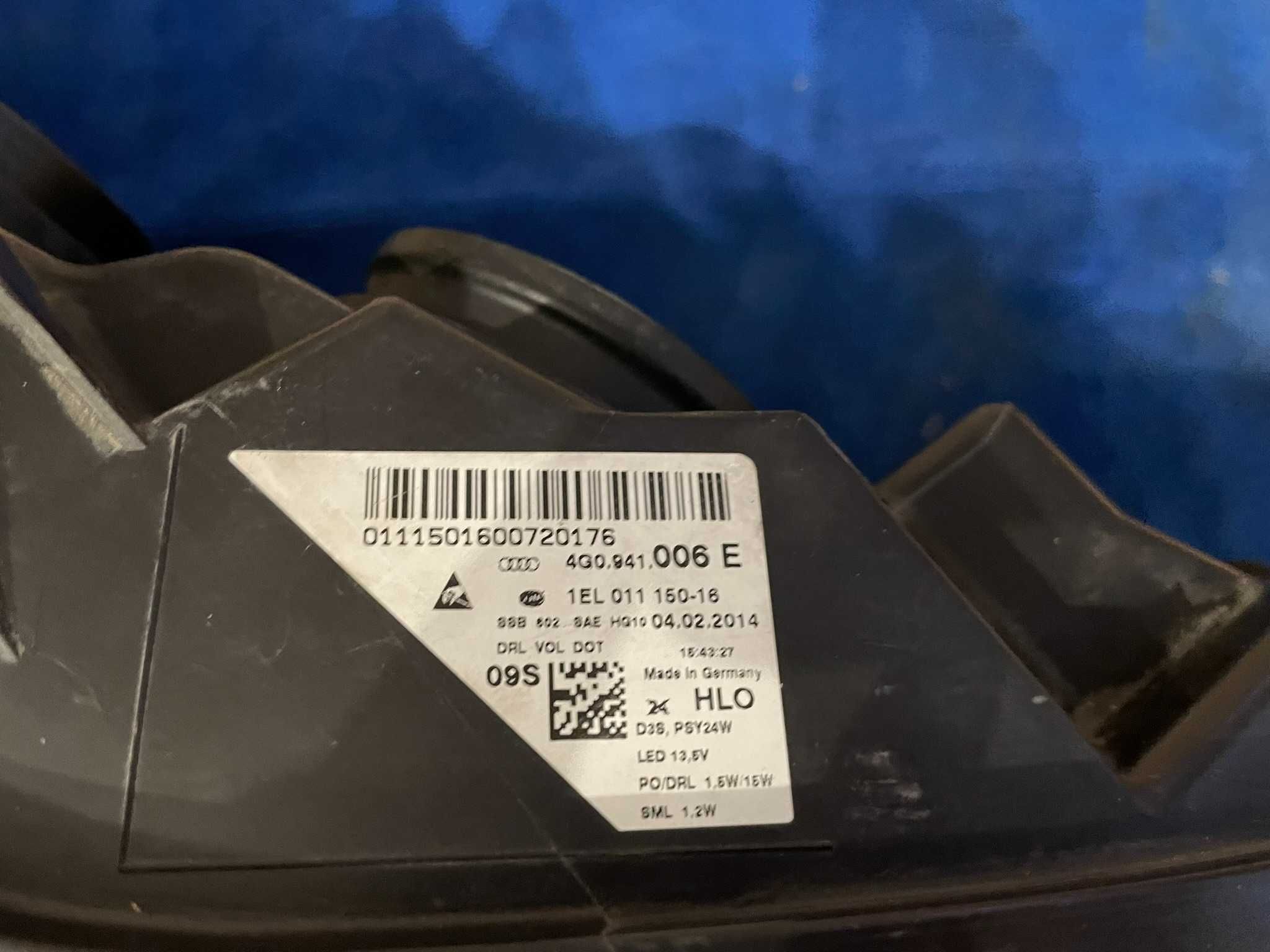 AUDI A6 C7 BI-XENON LED USA xenon reflektor prawy