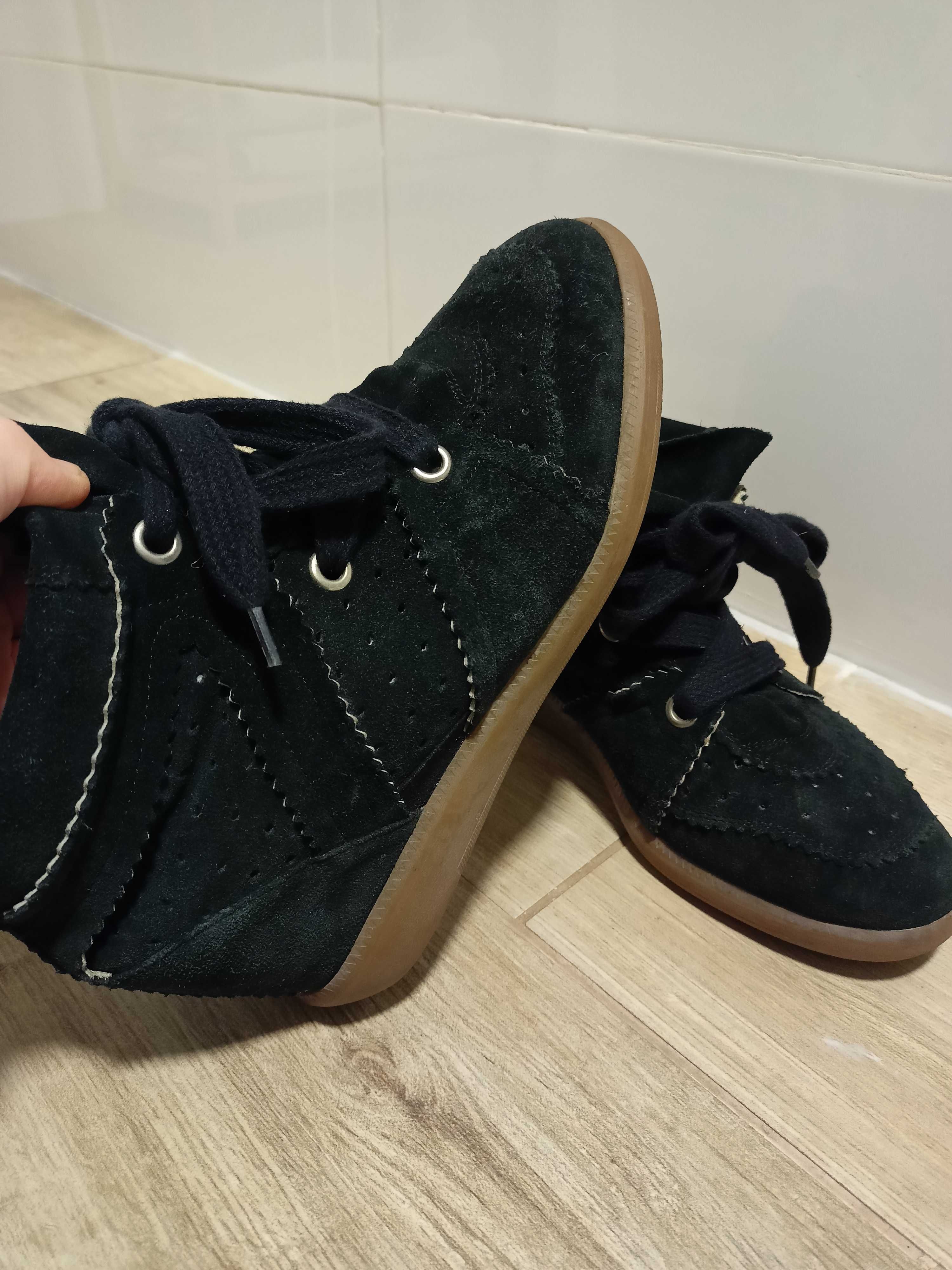 Buty sneakersy na koturnie Isabel Marant bobby
