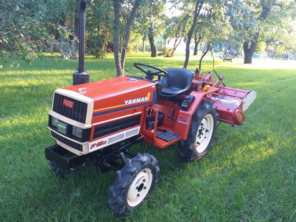 Mini Traktorek Yanmar F15D 15km3cylindr 4x4 z Glebogryzarką Orginal