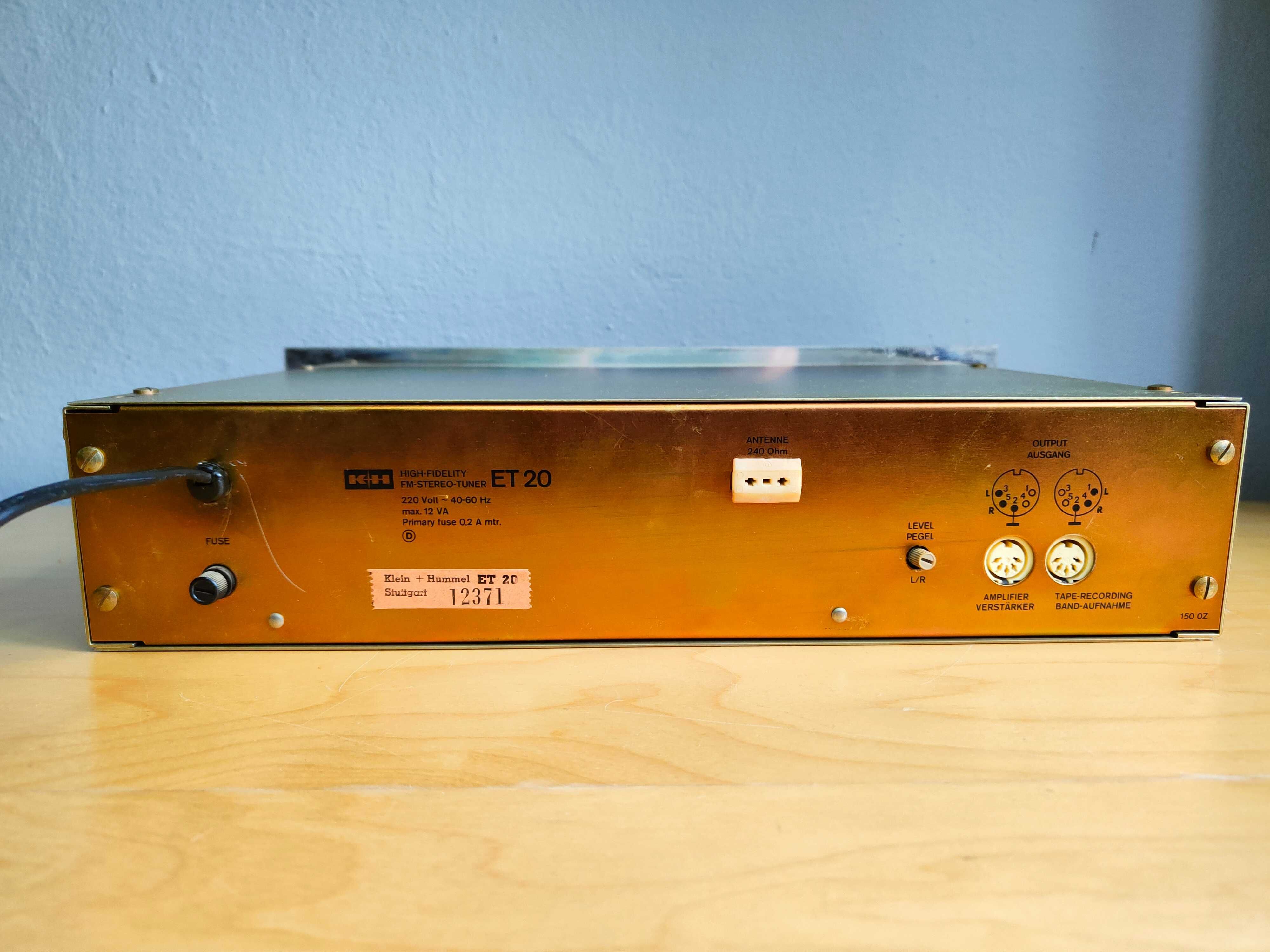 Klein Hummel ET 20 HIGH-FIDELITY tuner FM