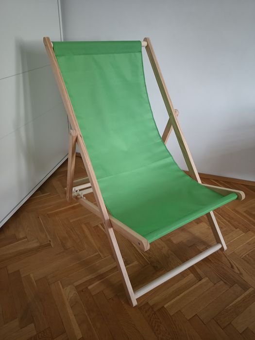 Leżak plażowy drewniany