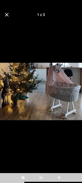 Kosz Mojżesza duży na kółkach