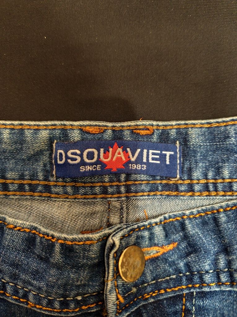 Джинсовые бриджи мужские Dsouaviet, размер 36