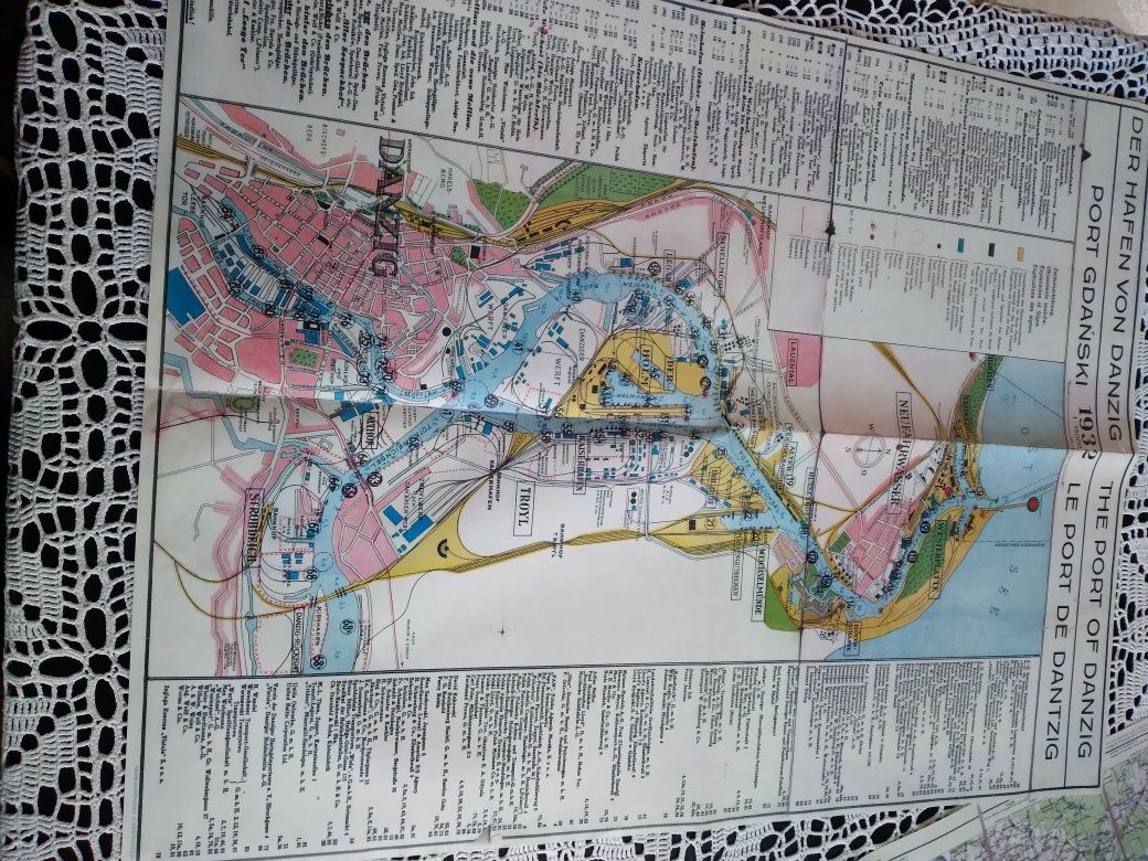 Mapa Gdańska i portu